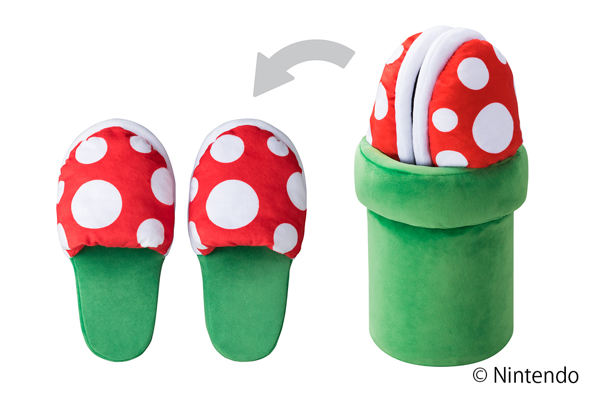 ルームスリッパ(パックンフラワー/土管)。価格は4,180円