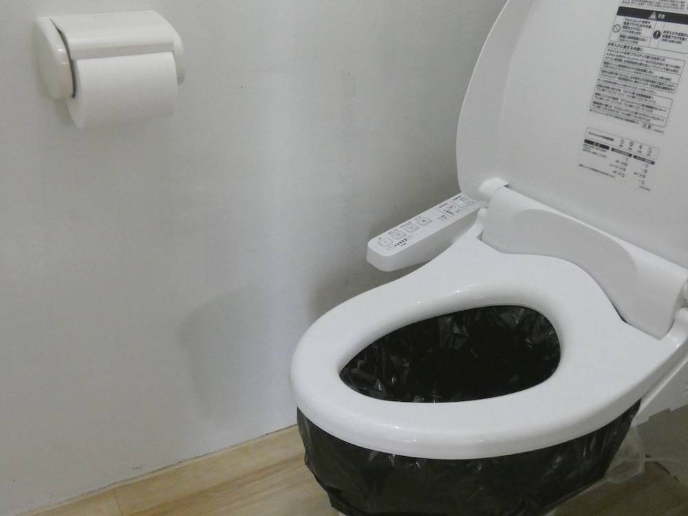 簡易トイレセットも備蓄品に