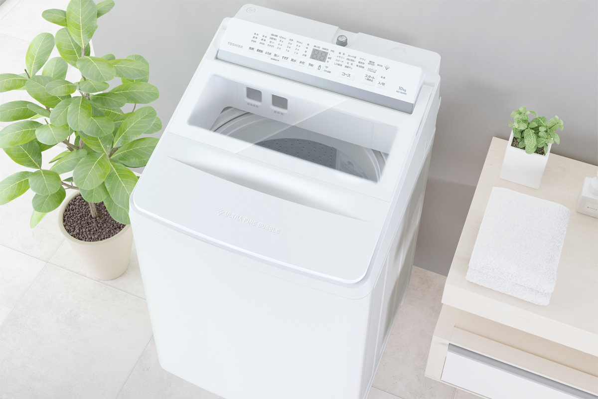 「抗菌ウルトラファインバブル洗浄W」を搭載した全自動洗濯機「ZABOON(ザブーン)」