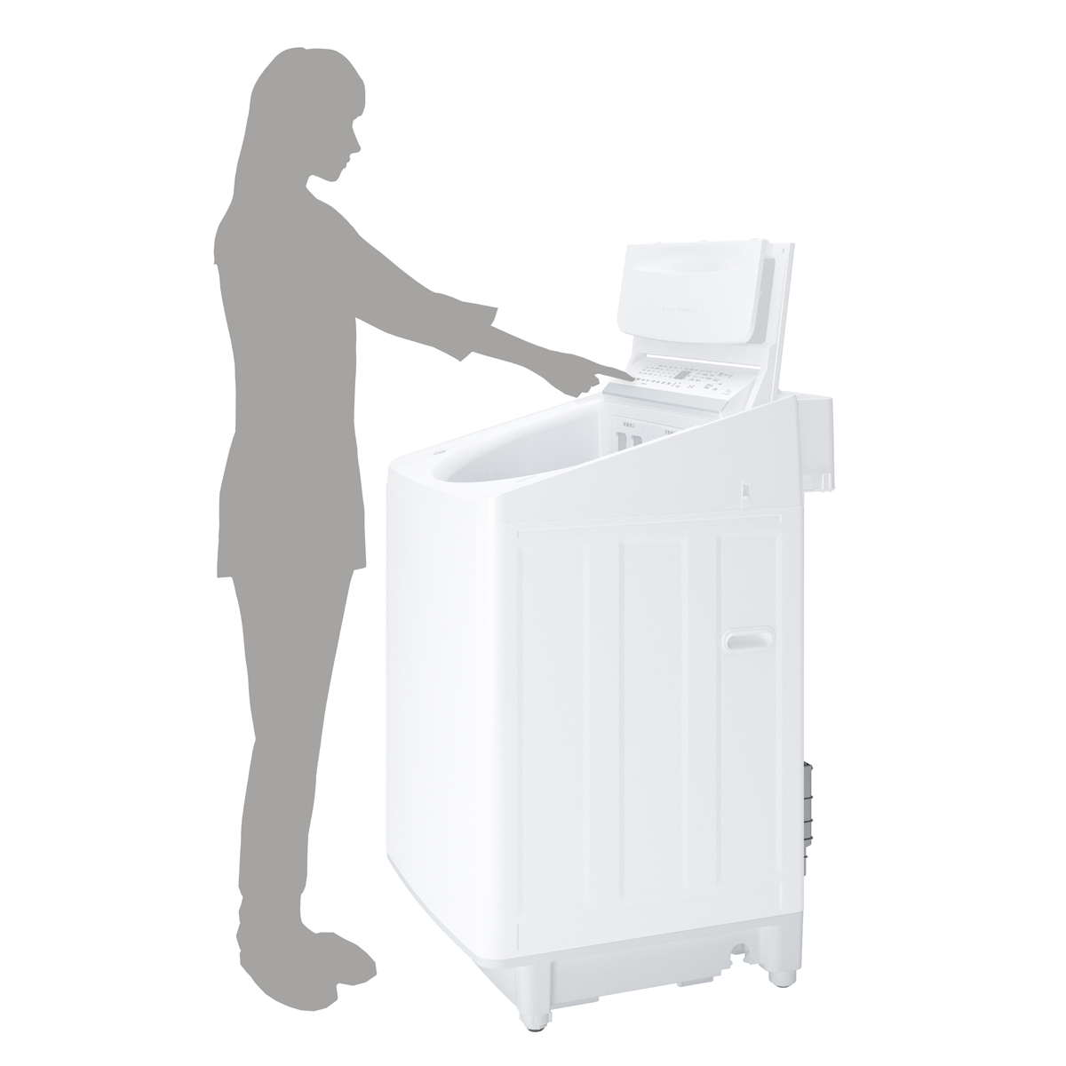 操作しやすいバックパネル