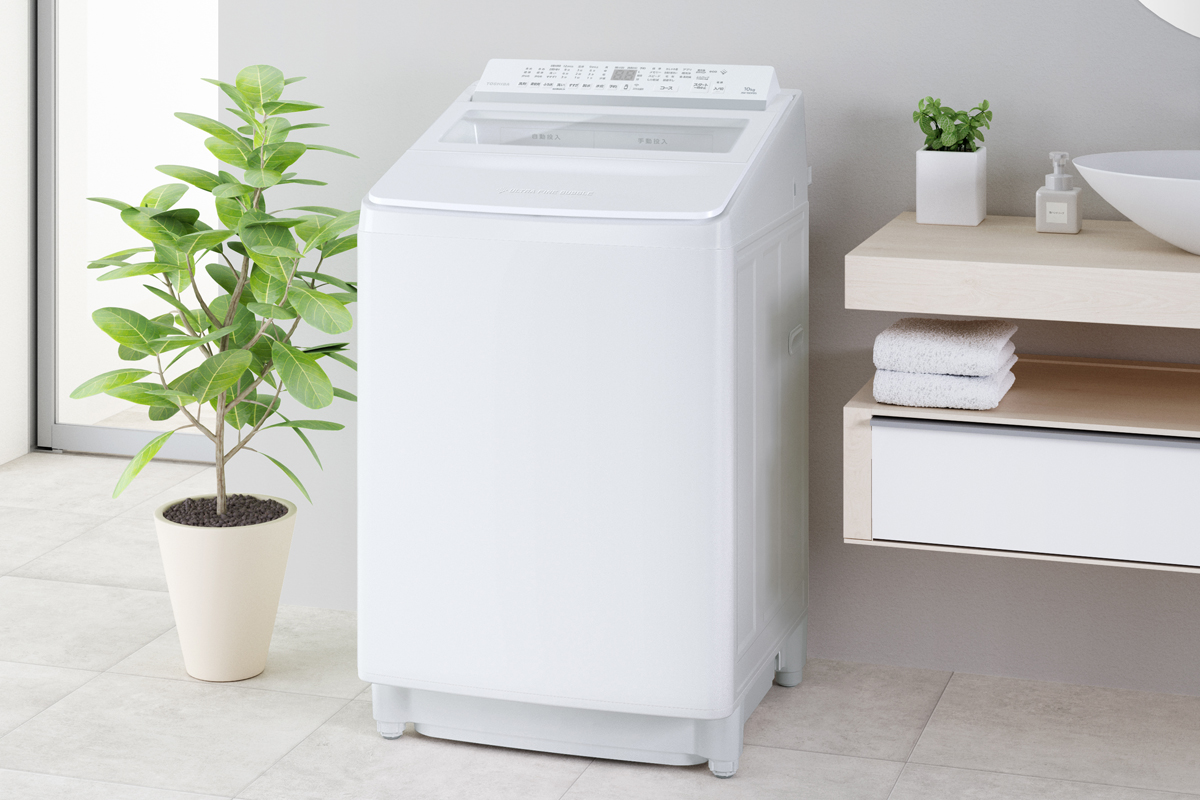 「抗菌ウルトラファインバブル洗浄W」で衣類の黄ばみを予防