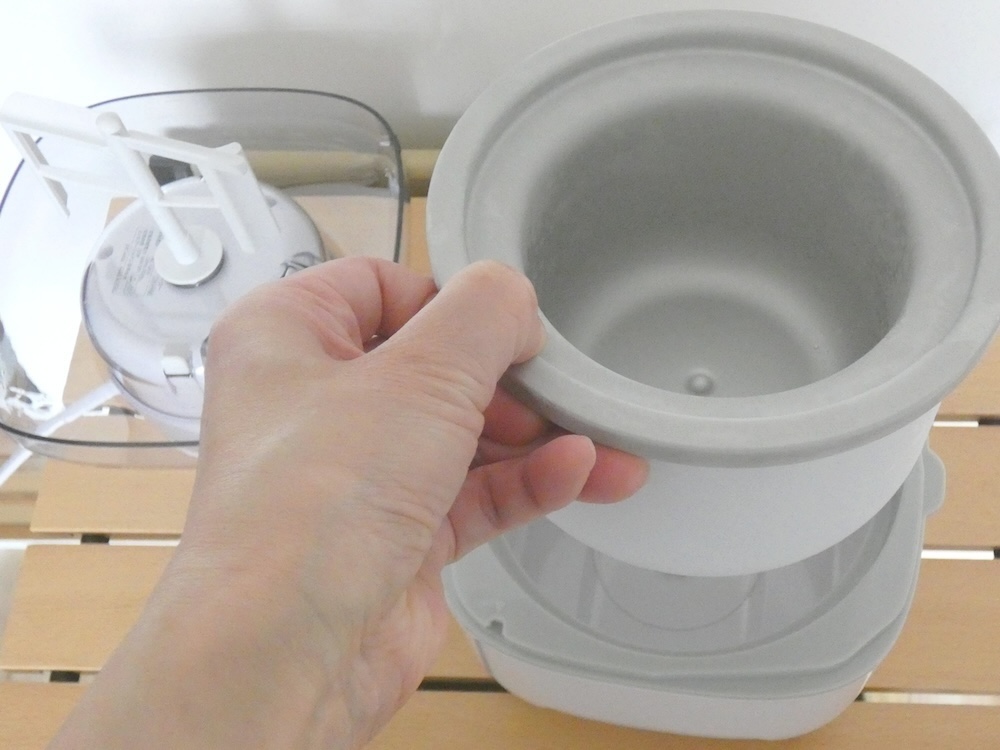モーター部以外の部品は丸洗いできる