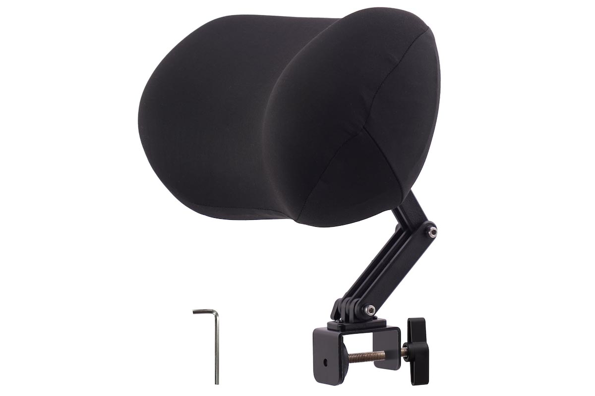 頭を支えてお昼寝サポート「後付けヘッドレストmochimo(モチモ) REHE25CBK」 ブラック