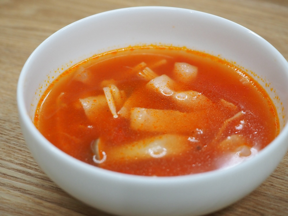 程よく酸味の効いたトマトスープ