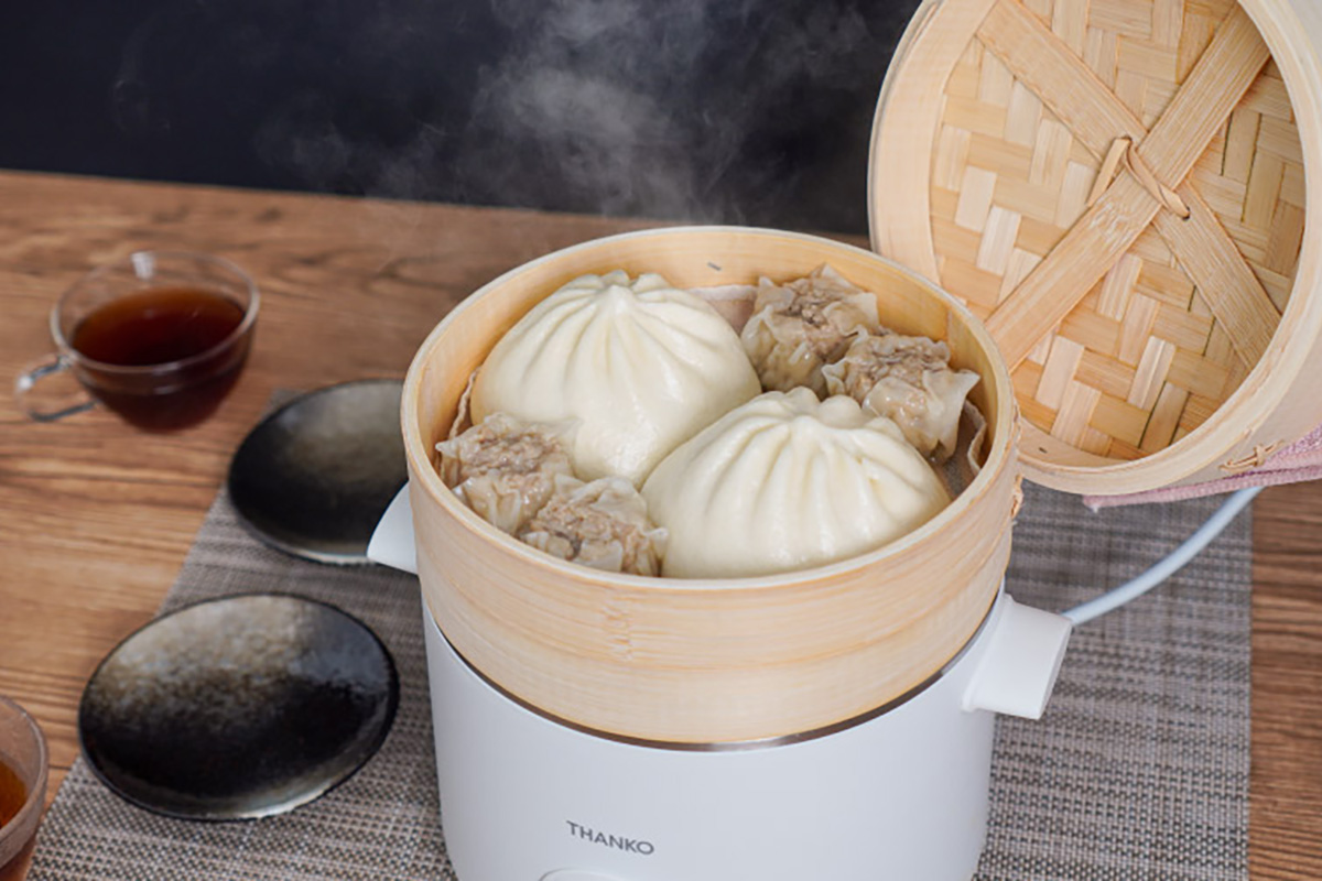 卓上鍋としても使える電気せいろ蒸し器 STEAMACWH