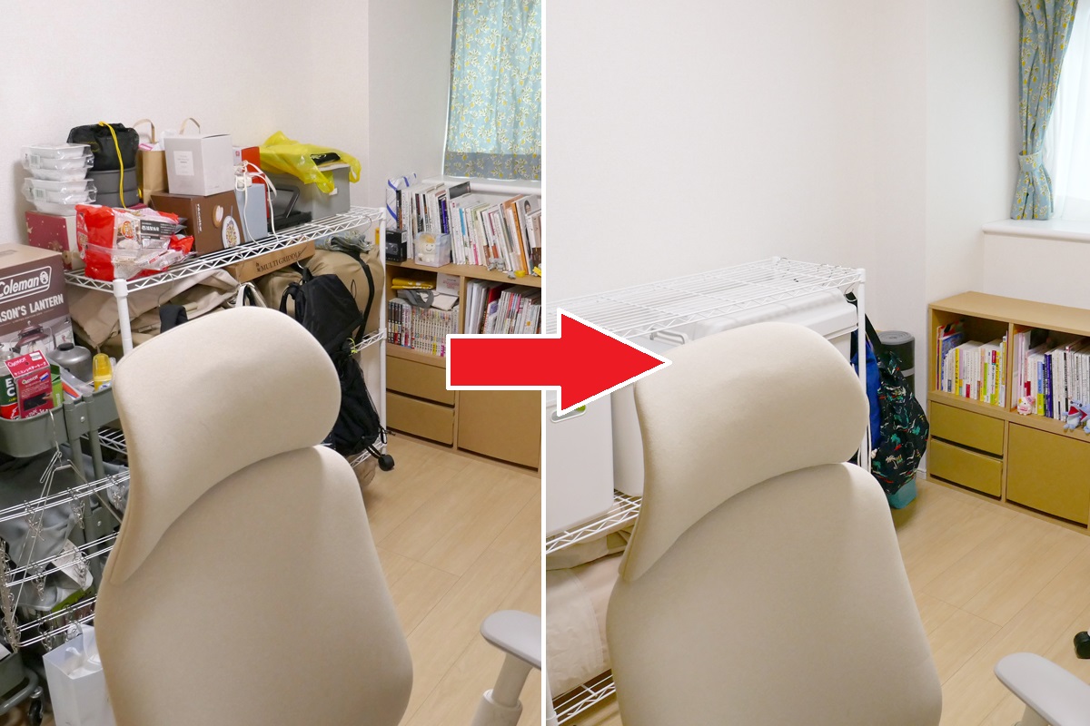 物置化した仕事部屋の整理収納・実践編をお届けします