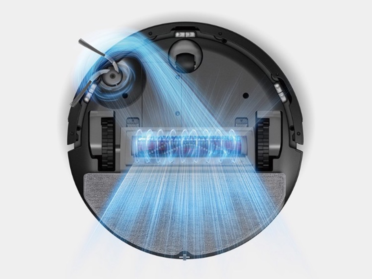 新形状のメインブラシとサイドブラシで毛のからまりを抑える
