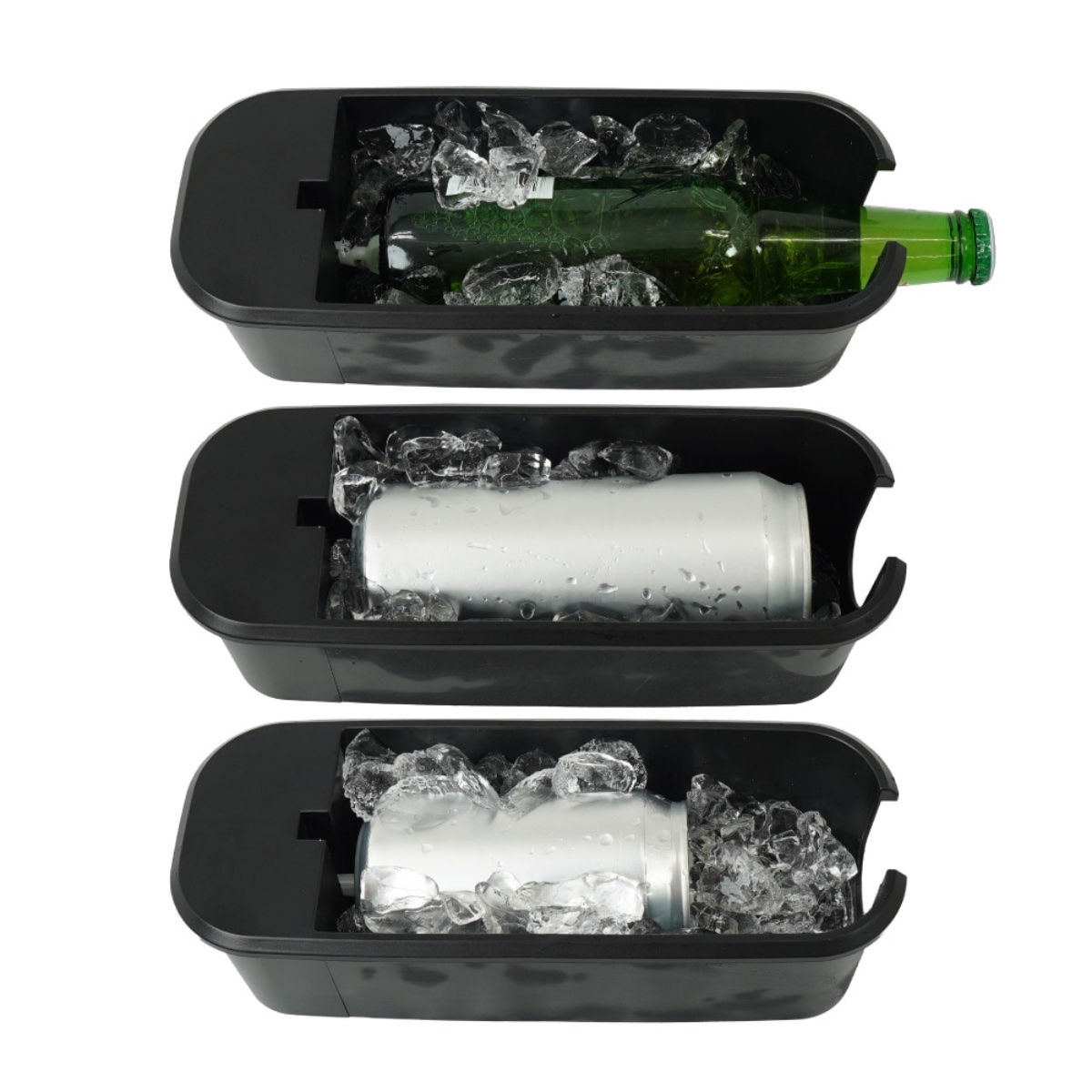 350ml缶のほか、500ml缶や小瓶も冷やせる