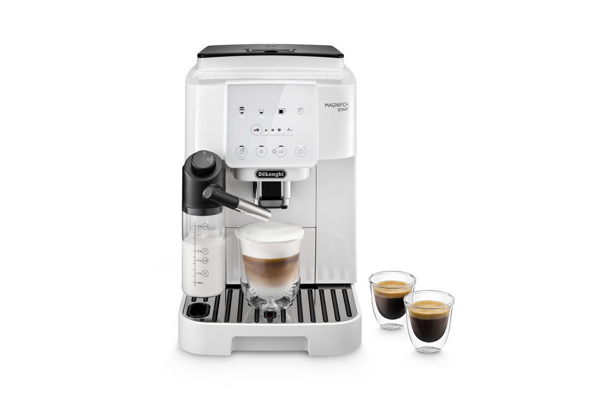マグニフィカ スタート 全自動コーヒーマシン ミルクモデル ECAM22062 ホワイト
