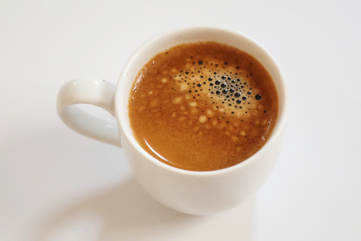 粉の量は14g、150ml/95℃で抽出したコーヒー