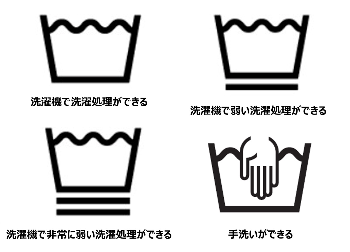 洗う前に衣類の洗濯表示を確認