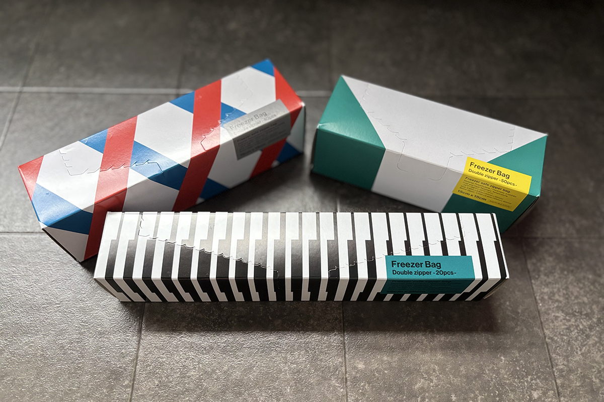 ダブルジップ フリーザーバッグ