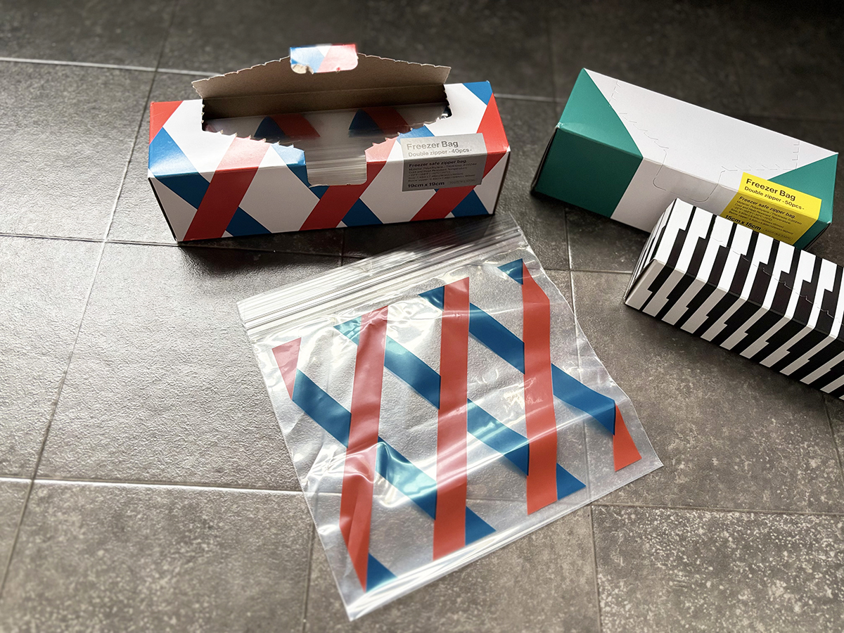 おしゃれなフリーザーバッグ