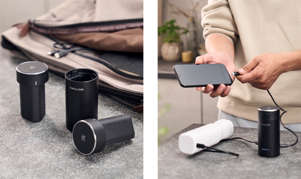 バッテリーとチャージャーは単品でも発売。ポータブル電源としても使える