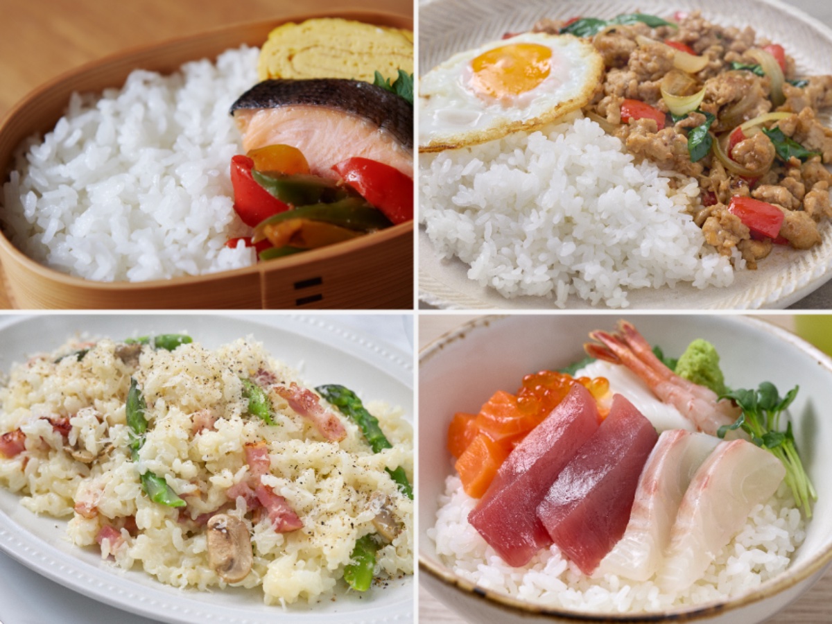 好みや料理に合わせて炊き分けられる