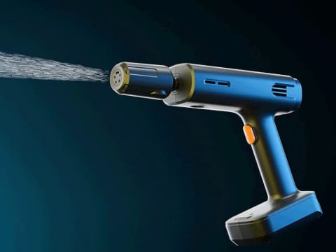 Gulin Power ハンディタイプ ミニ高圧洗浄機 最小クラス！折りたたみ可能＆持ち運び便利！電源＆水道不要で即