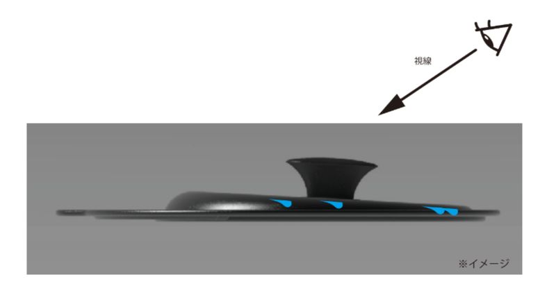 ガラス窓があるため調理状態を確認しやすい