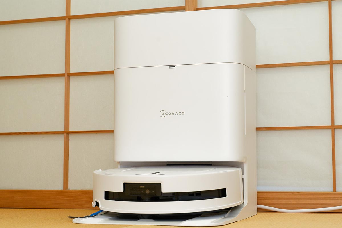 機種によっては轟音になることもありがちなゴミ収集時の音だが、DEEBOT T80 OMNIはかなり静かな動作だった