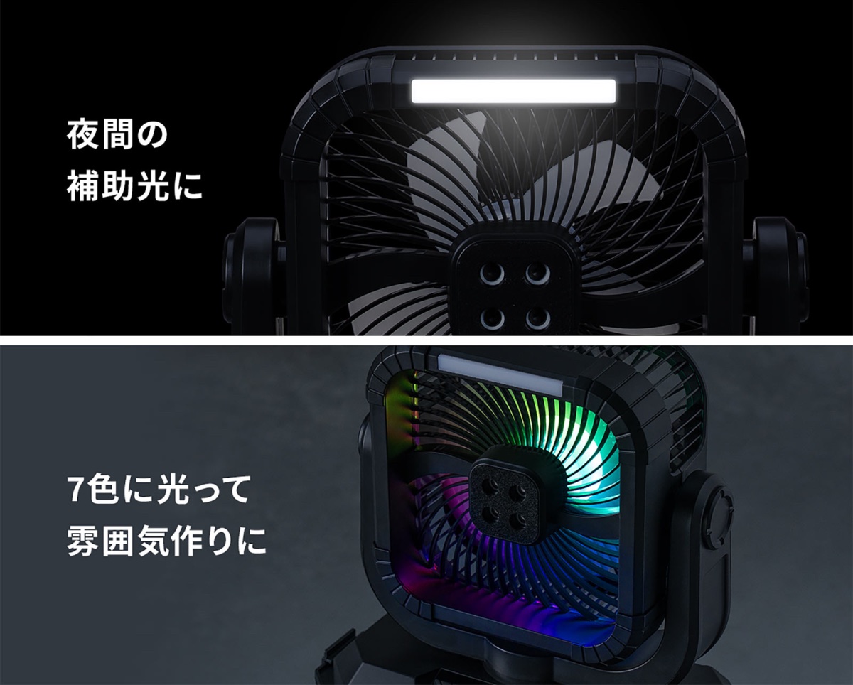 2種のLEDライトを搭載
