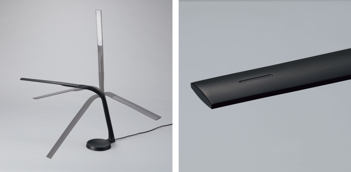 フレキシブルアーム(左)、タッチスイッチ(右)を採用