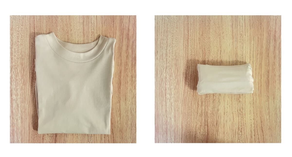 省スペースで入れるなら服は丸めましょう