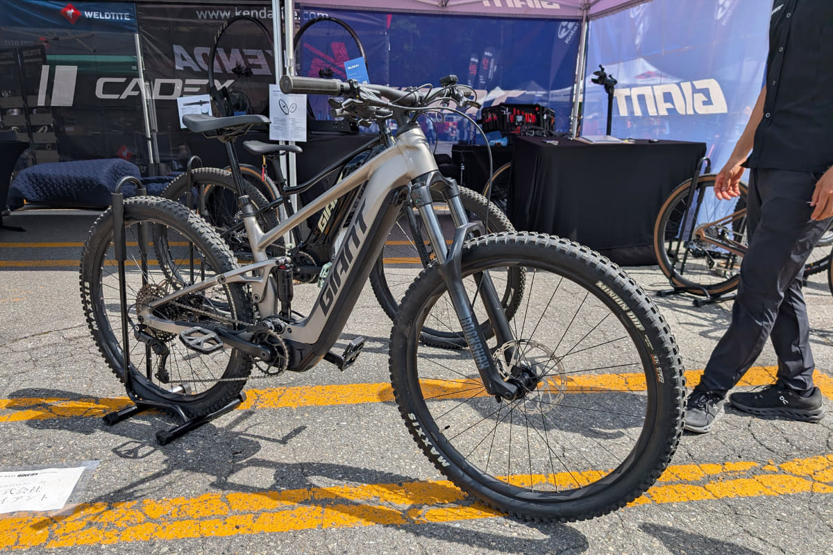 筆者が試乗したGIANT(ジャイアント)のフルサスe-MTB<a href="https://www.giant-bicycles.com/jp/stance-eplus" class="n" target="_blank">「STANCE E+(スタンス イープラス)」</a>
