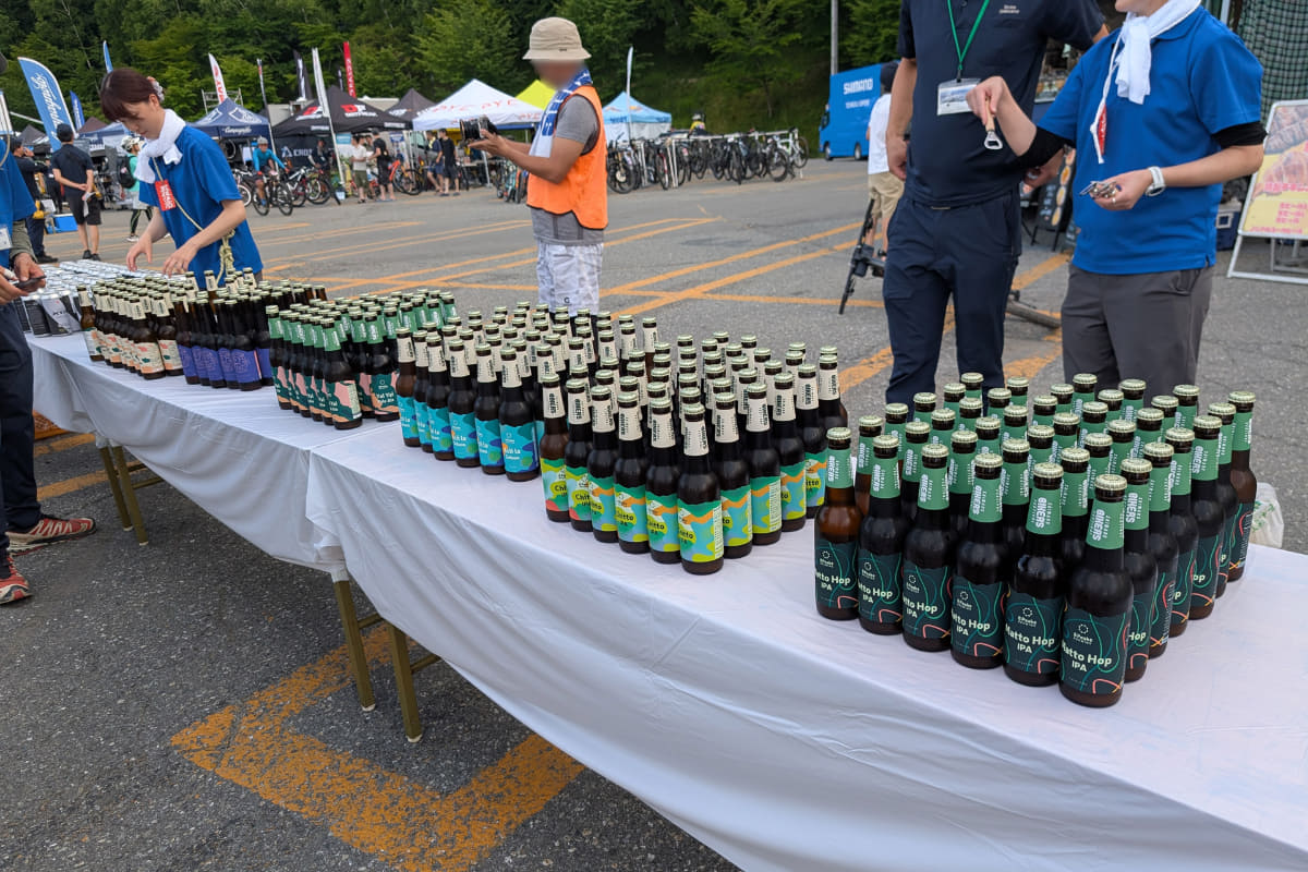 大量のビールも用意