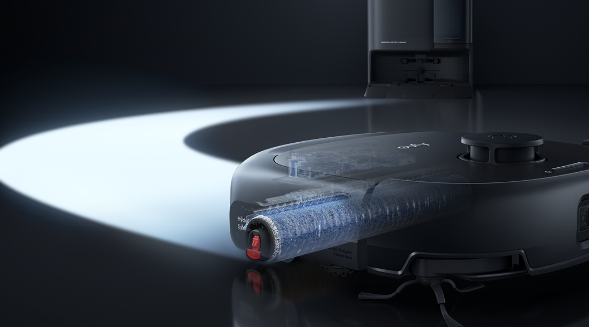 幅広なローラーモップを採用