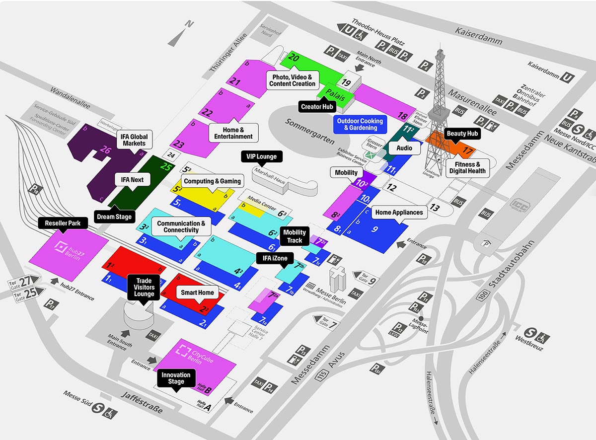 2024年にはメッセ・ベルリンの広大な会場に1,800社を超える出展が集まりました。2025年の開催規模はさらに大きくなる期待も