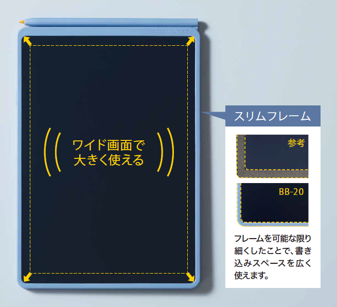 書き込みスペースが大きい「BB-20」