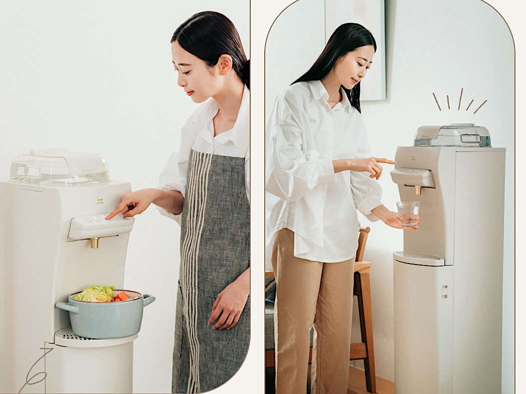 浄水型ウォーターサーバー「ハミングウォーター」のBRUNOモデル
