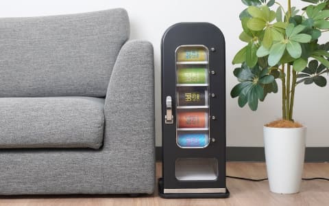 サンコー「マイ自販機」ボタン押すと冷たいドリンク出てくる