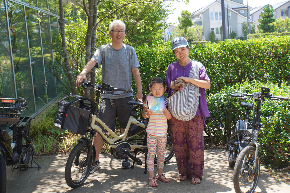 ご夫婦と娘さんの3人で参加したターボくんご一家