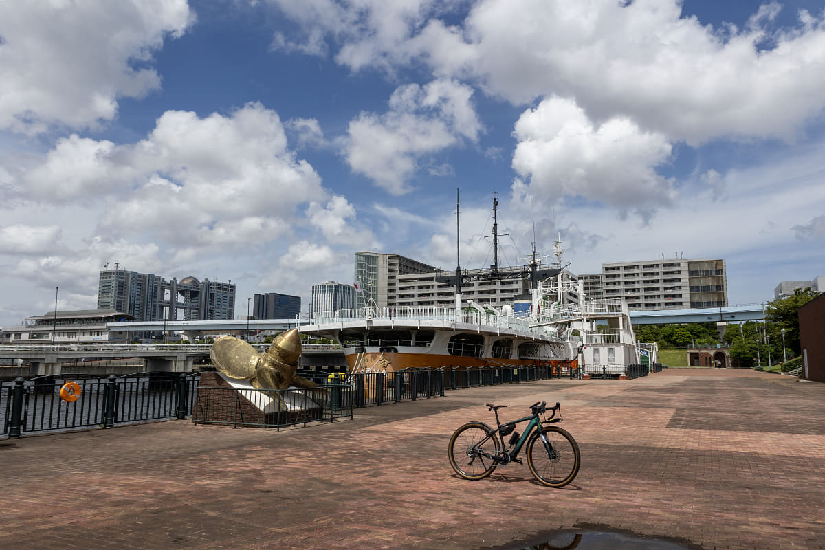 青海地区のシンボルでもあった船の科学館はすでに解体されていた。同じく、日本財団が管理する南極観測船「宗谷」の係留展示は継続して行なわれている
