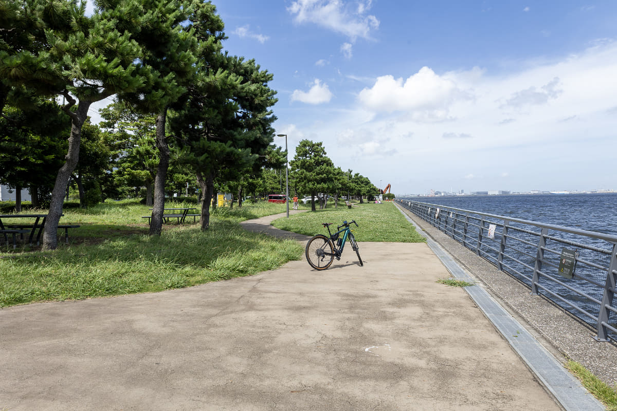ここは暁ふ頭公園。最近、キレイに整備されてバーベキューなどができるようになっている