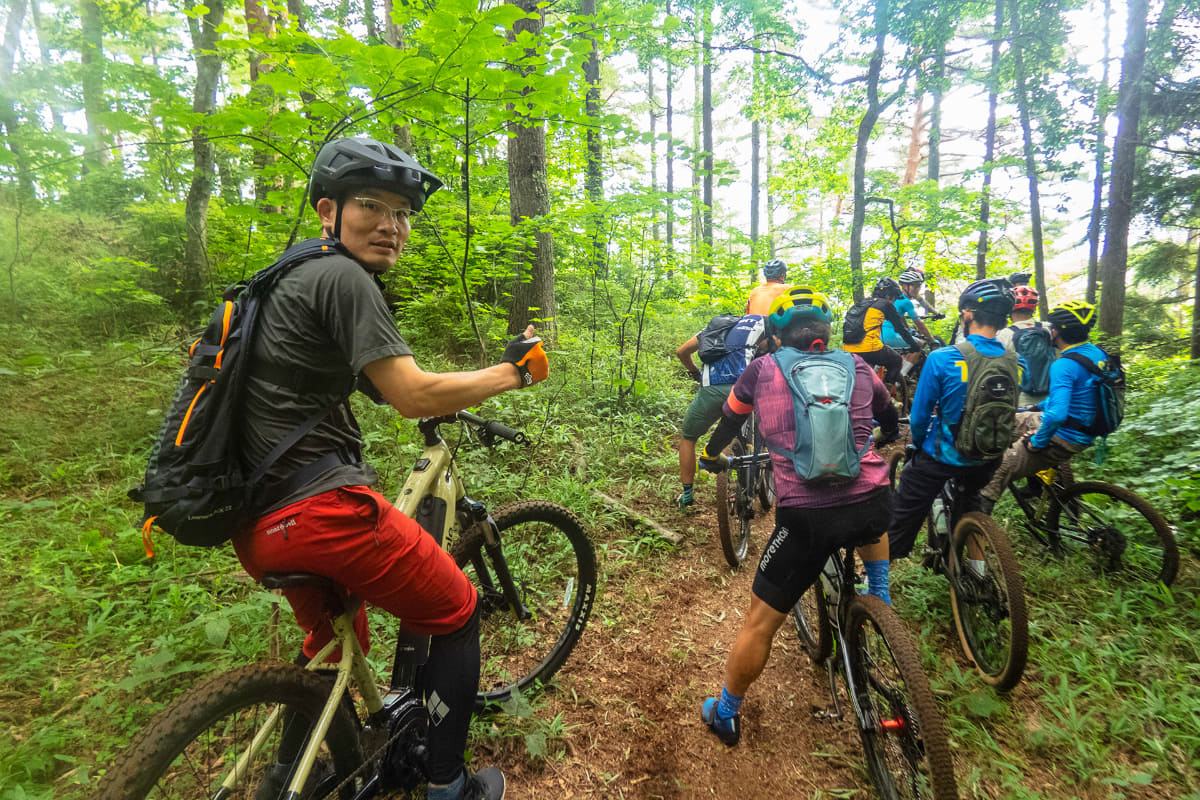 ところどころで立ち止まるので、ペースが合わないなと思ったら無理せず後方へ