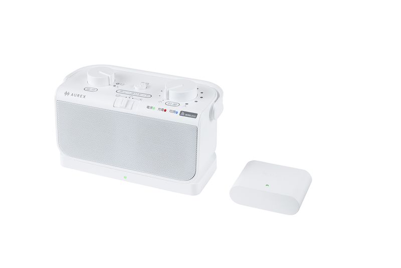 充電台と送信機が分離している