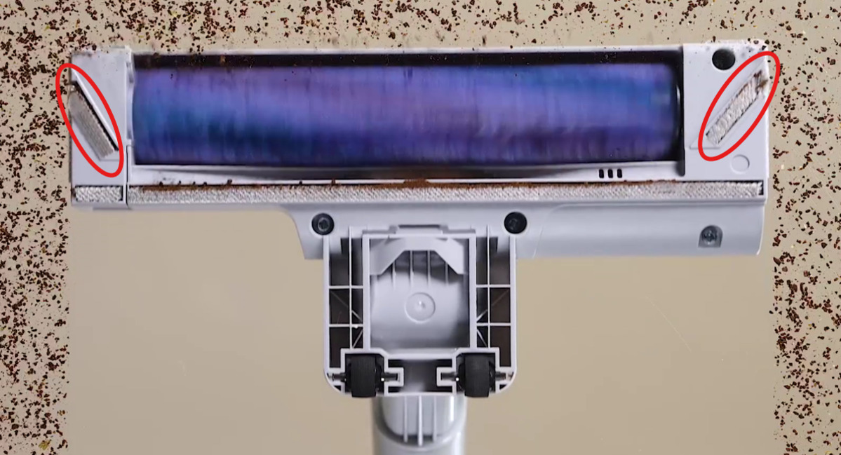 壁際のゴミを逃さない「きわまでヘッド」