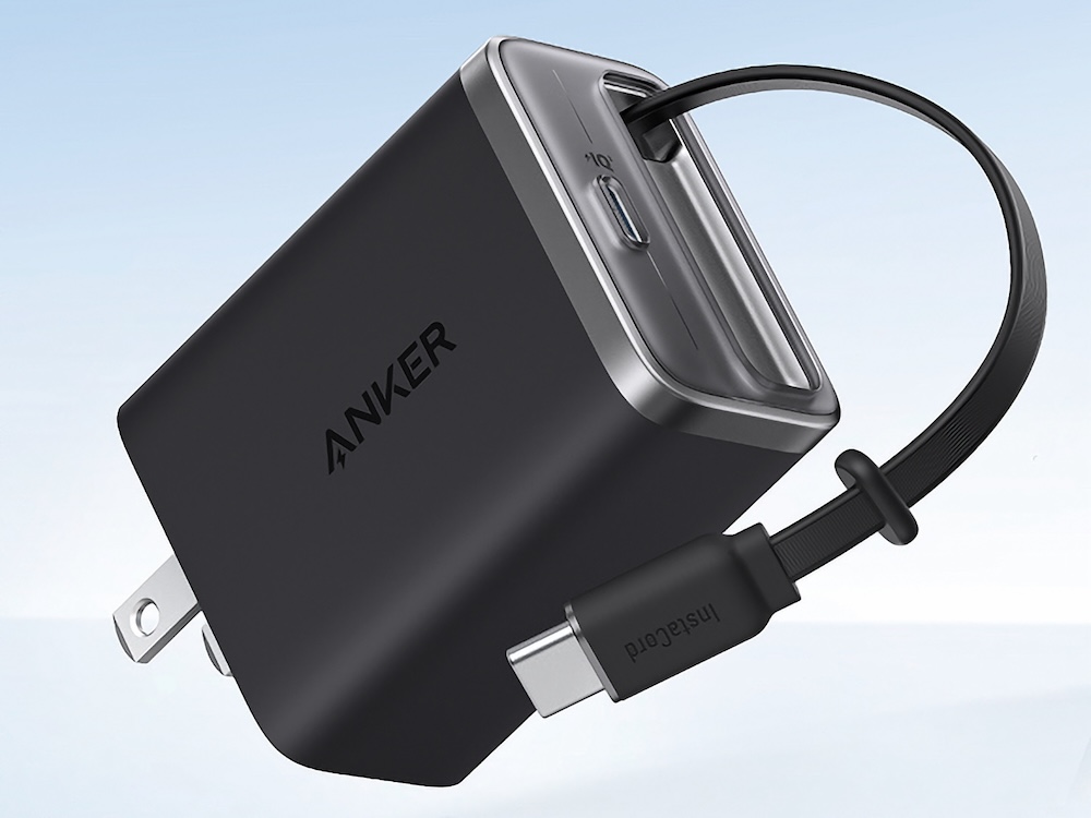 巻取り式のUSB-Cケーブルを内蔵する