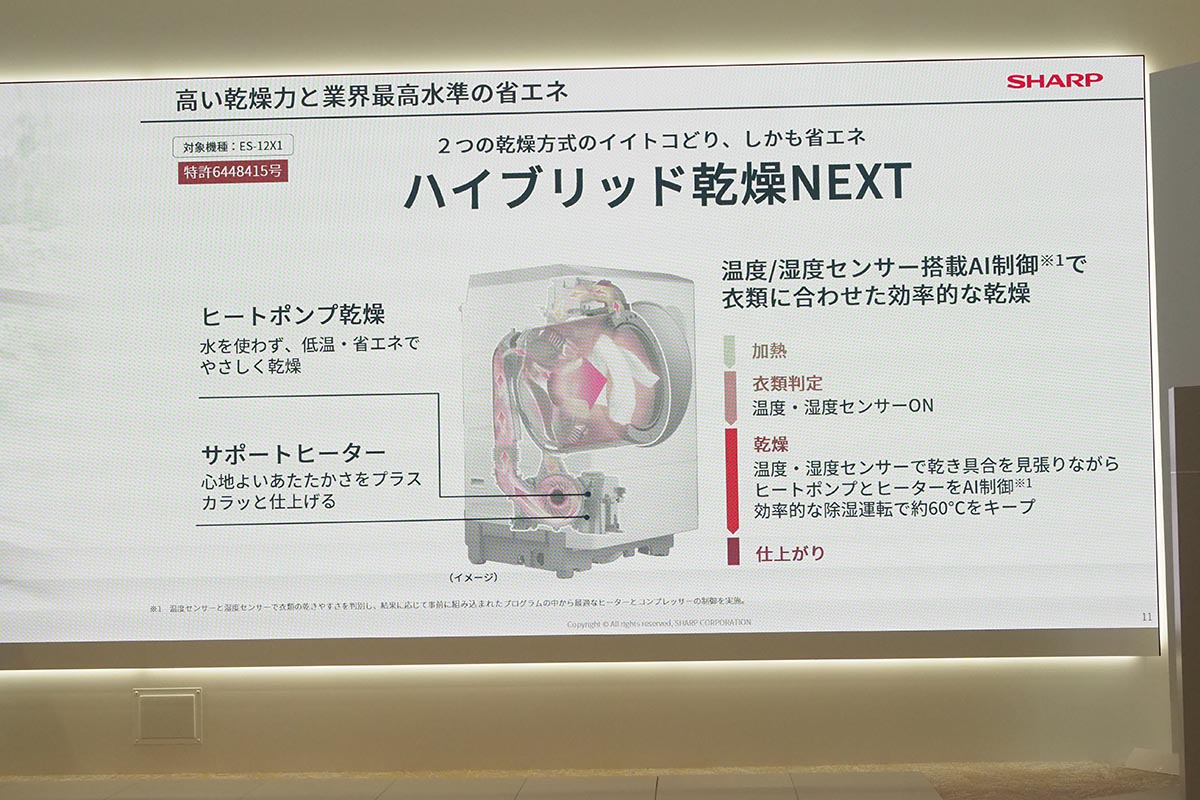ハイブリッド乾燥NEXTで上質な乾燥と省エネを追求