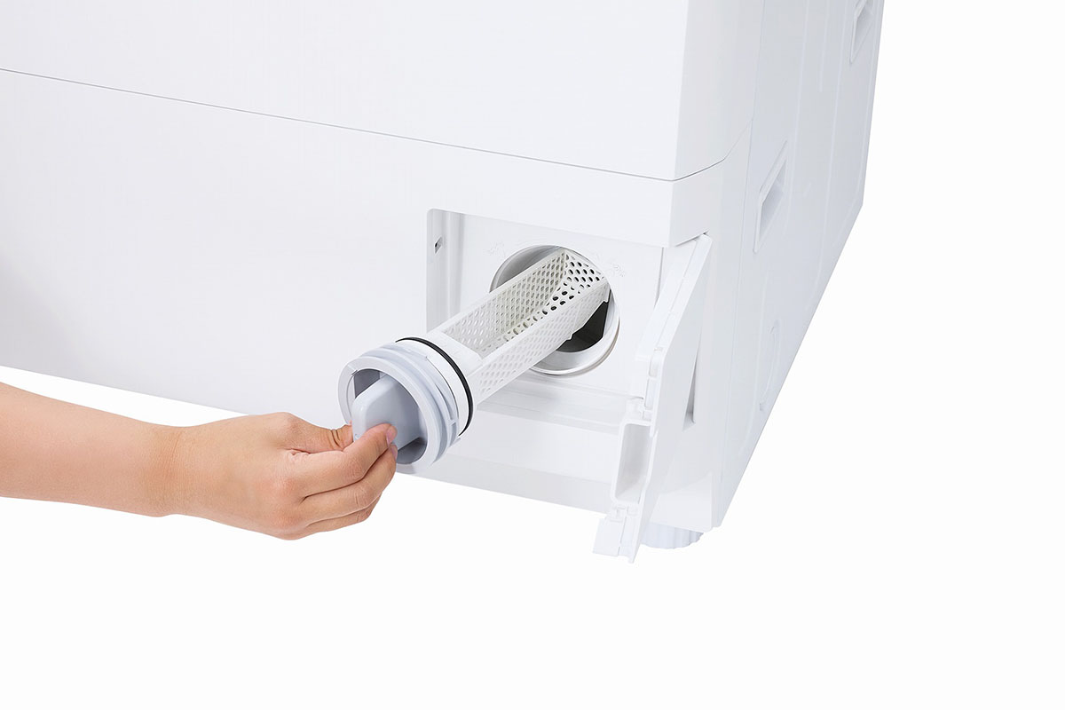 「乾燥フィルターレス構造」で、メンテナンスが1カ所で済む