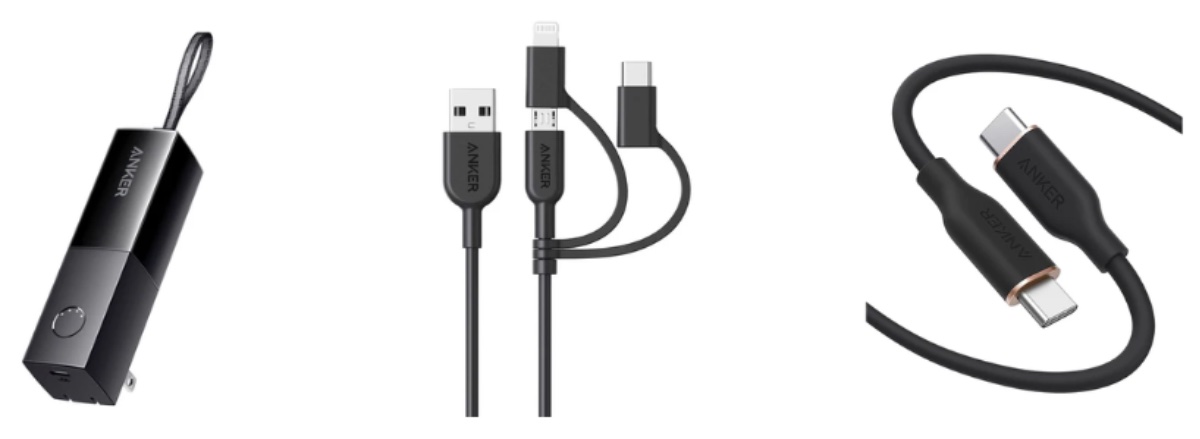 モバイルバッテリーとケーブル2種もセットになっている