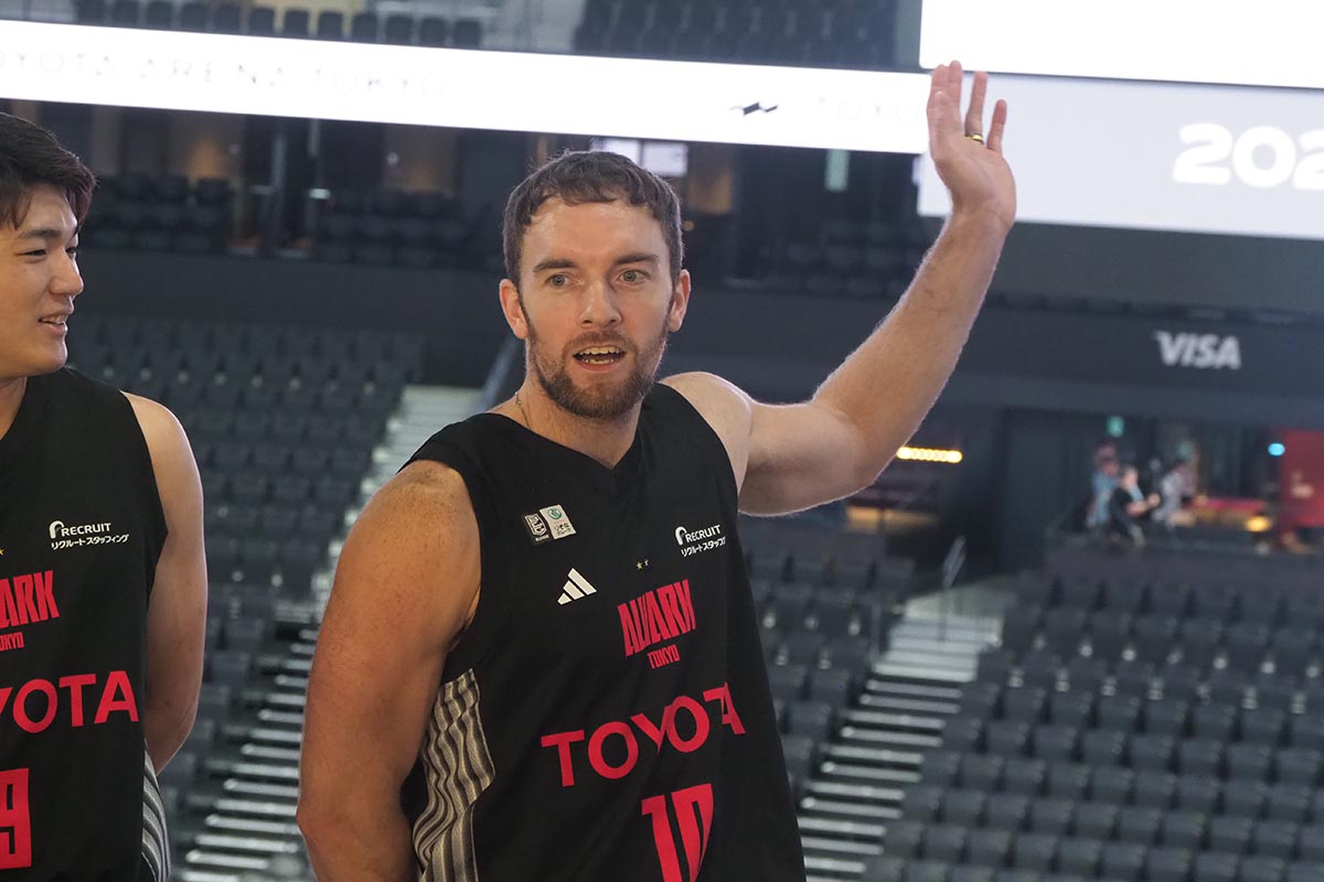 キャプテンのザック・バランスキー選手も、大型のリボンビジョンを活用した演出に期待していることを語った