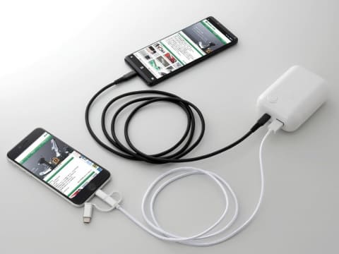 電池式携帯充電器 air-J 乾電池式 充電器 乾電池 USB スマホ充電器 iPhone android