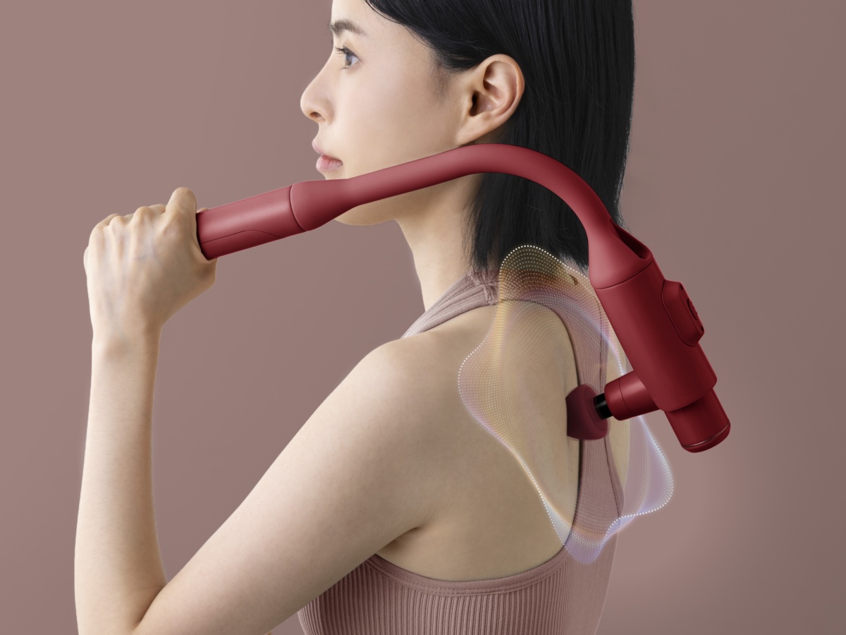 専用アーム付きで全身を快適にケアできる