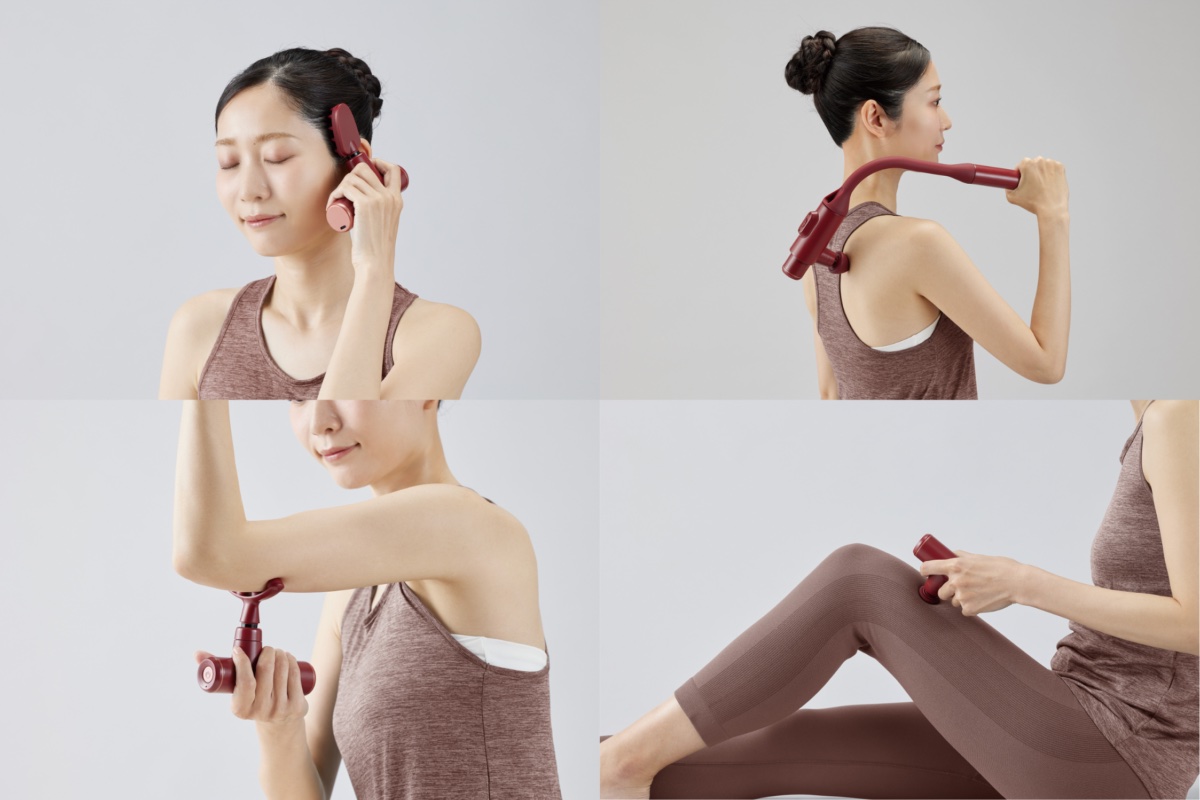 4種のアタッチメントで頭皮からふくらはぎまで全身ケア