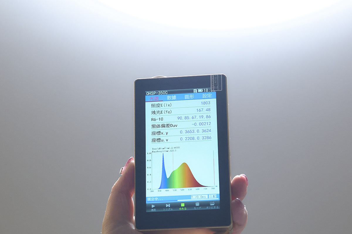 まるで突き刺さるように飛び出た青色成分。これは確かに目に悪そうだと感じてしまいますね