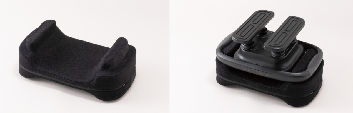 振動を吸収する静音パッド付き