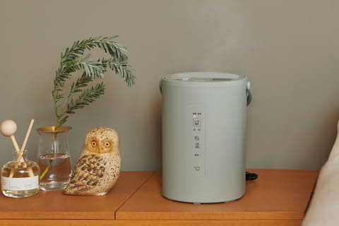 最終価格　象印　加湿器　2021年製 象印ダイレクト限定“ブラックカラー”のスチーム式加湿器を予約