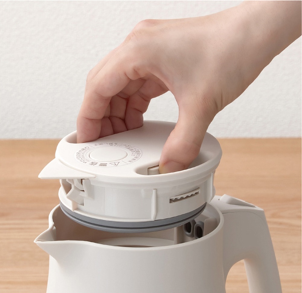 簡単にふたを取り外せる「らくらく着脱ふた」